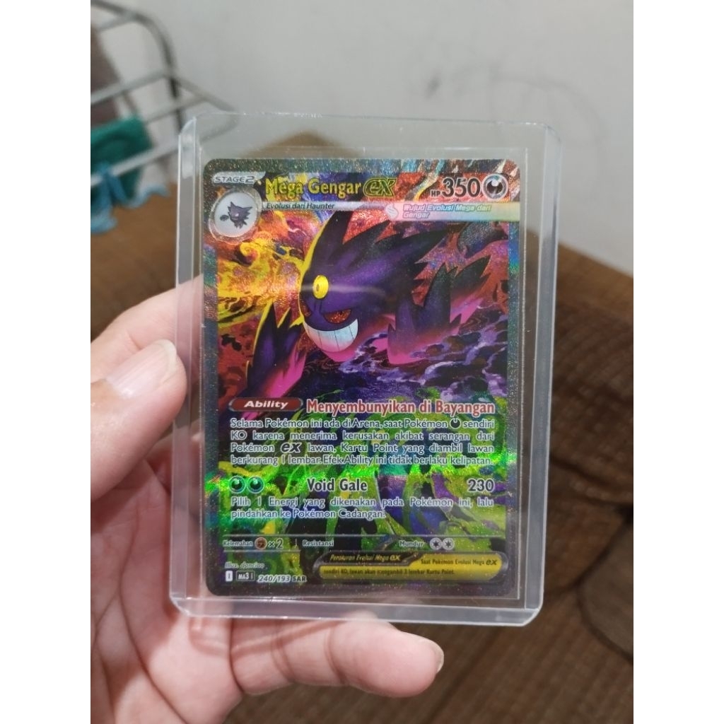 kartu pokemon Mega Gengar SAR, ORIGINAL.