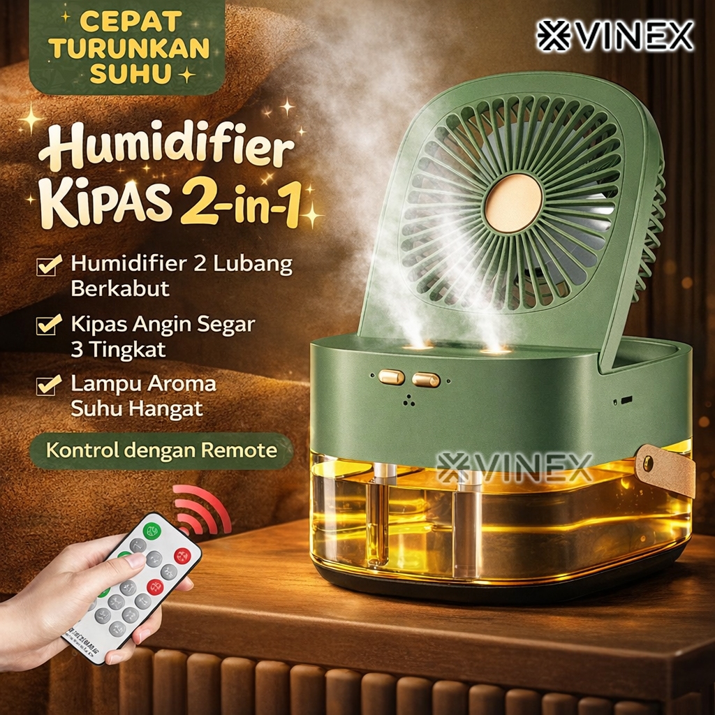 < SMARTCOM > Kipas Angin Mini Fan AC Portable Bisa Tambah Es Batu Air Cooler Ruangan AC Humidifier