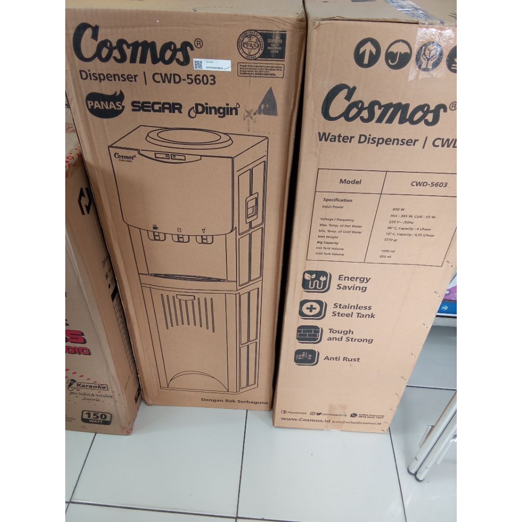 COSMOS DISPENSER CWD 5603 / CWD-5603 / CWD5603 (NORMAL, COLD AND HOT)