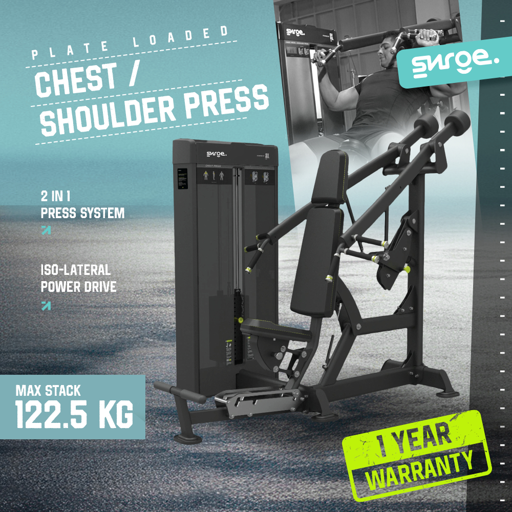 SURGE Commercial Chest Press / Shoulder Press – Strength Machine