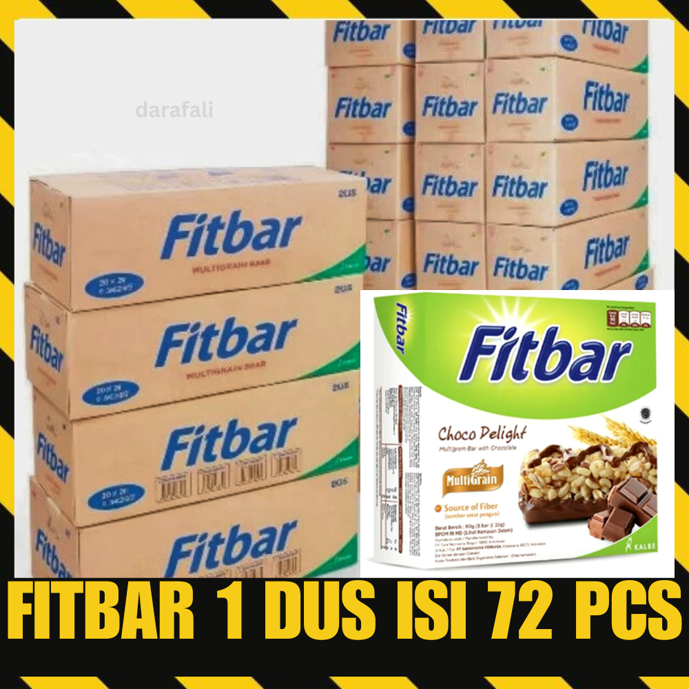 Fitbar 1 Dus Isi 72 Pcs Snack Diet Protein Bar