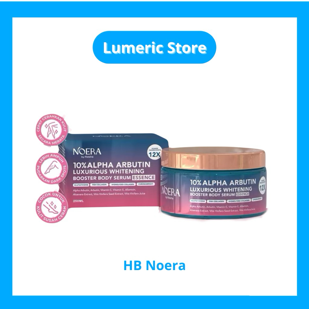 Noera 10% Alpha Arbutin HB Bangsawan HB Sultan Night Body Serum Dosting Malam