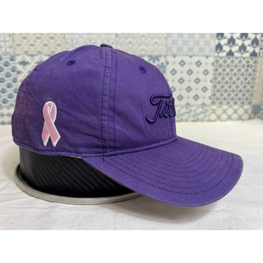 Topi Second Brand Branded Ungu FITLEIST Woman Full Lining Original