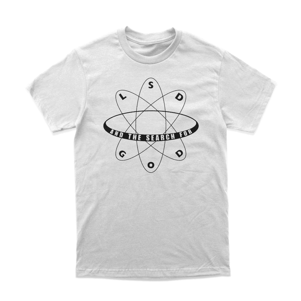 Kaos Tshirt Baju Band LSD And The Search For God "Logo - white" Merchandise Heavy weight 16s