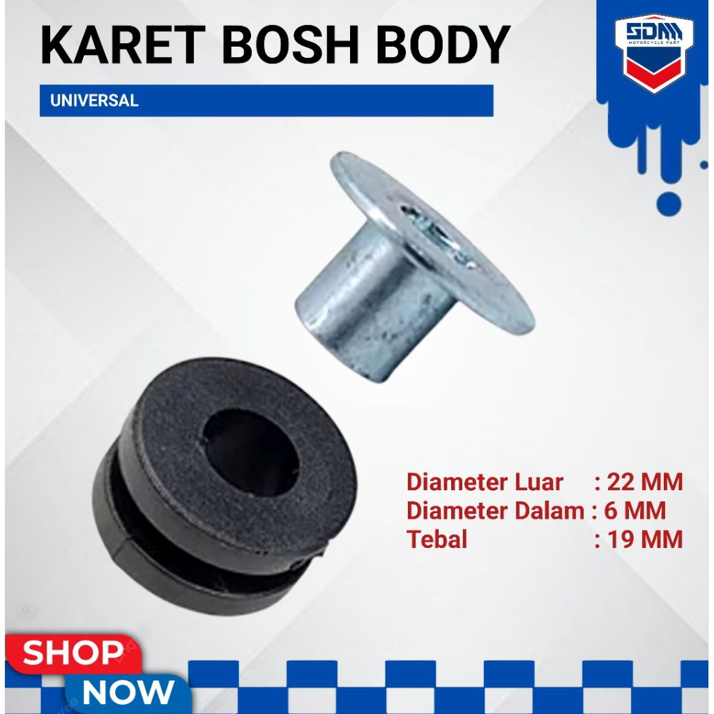 BOSH RING KARET BODY UNIVERSAL PEREDAM GETARAN | KARET BODY BOS BOSH BAUT BODY