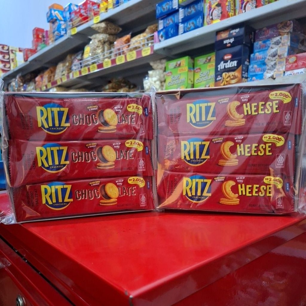 Ritz Cracker Cheese & Chocolate 1 box isi 12pc