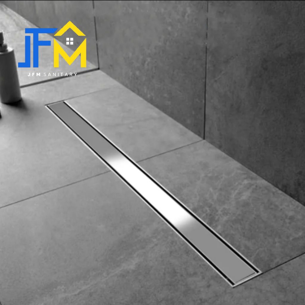Smart Floor Drain 100 CM Stainless SUS 304 / Floor Drain Model Panjang LUBANG SAMPING