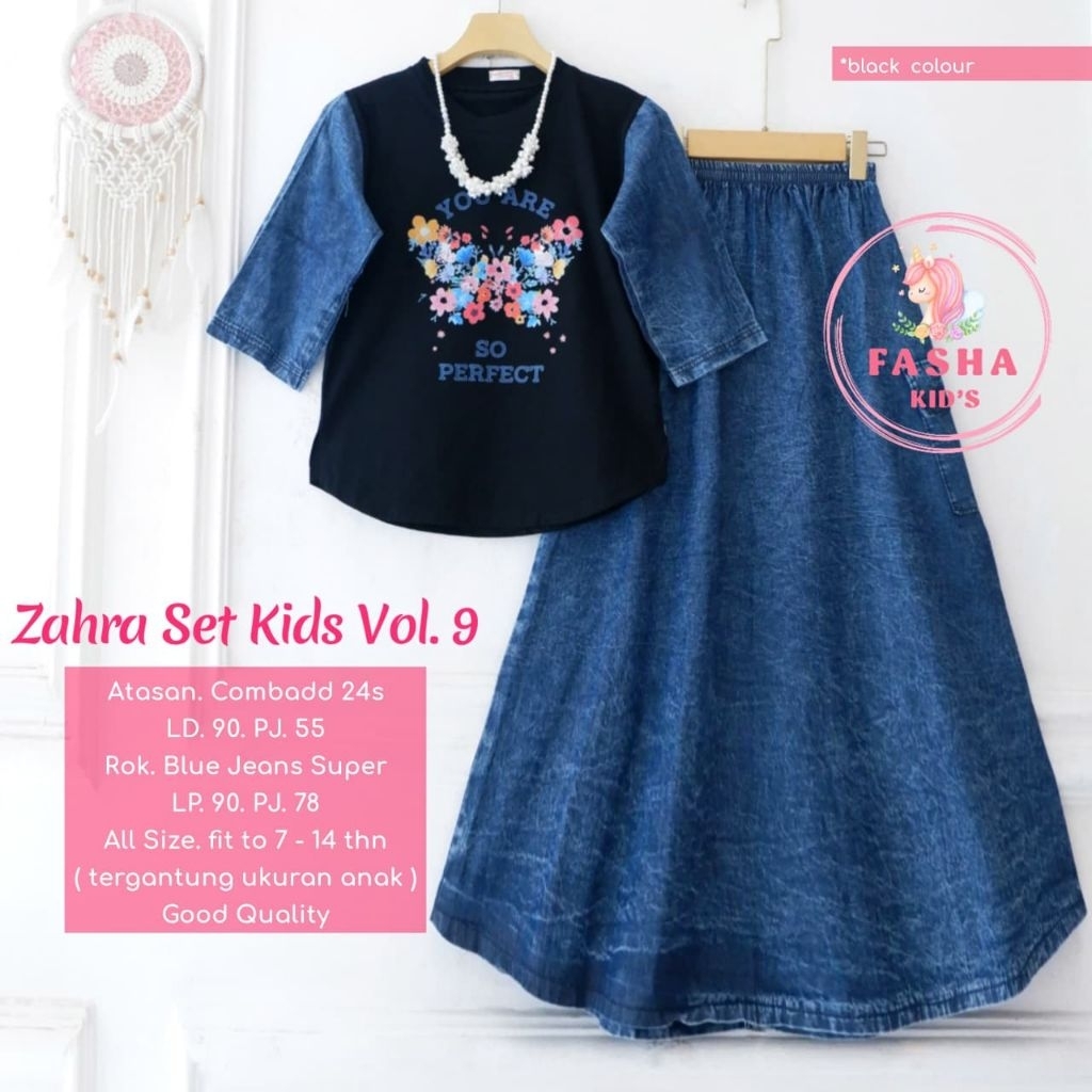 ZAHRA SET 3/ VEVE SET TEENS KIDS VOL3 BY FASHA ORIGINAL BEST SELLER TERMURAH