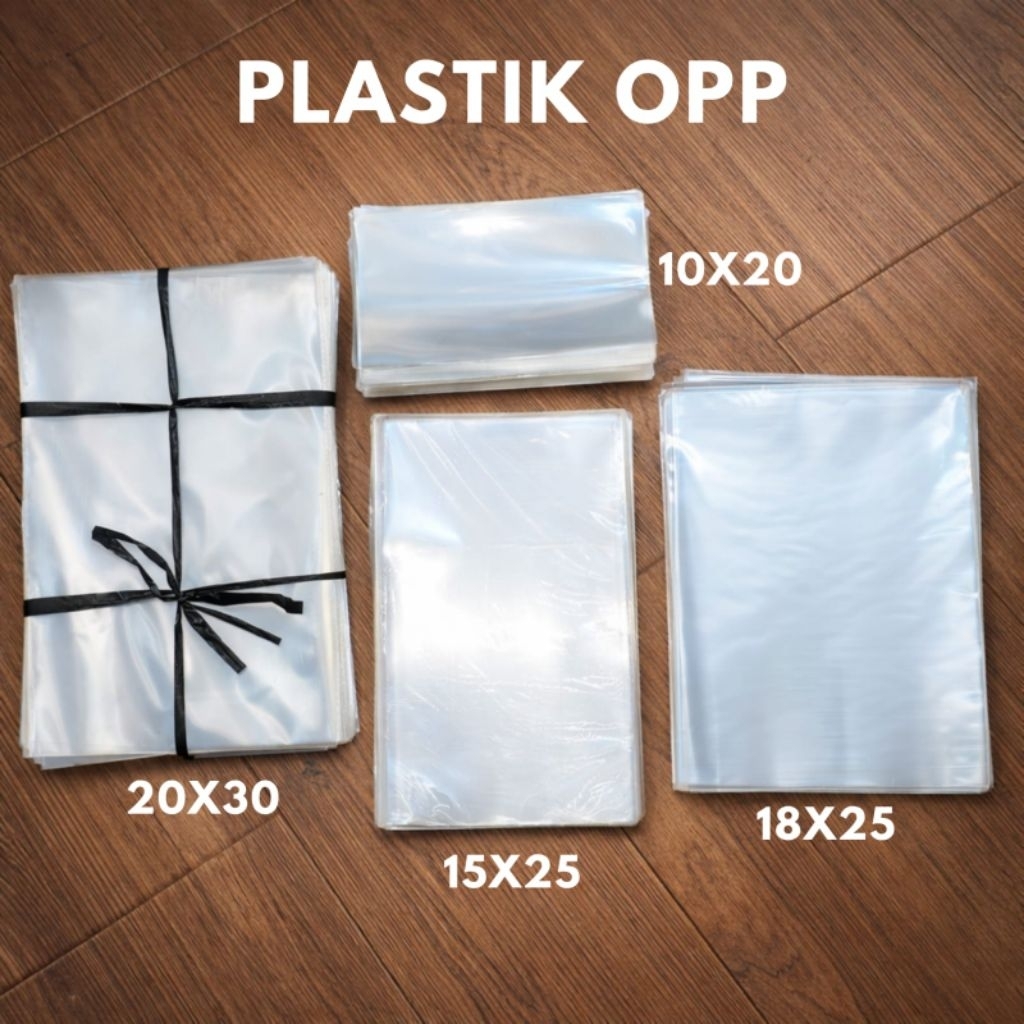 Plastik OPP Bening Kaca Tanpa Lem | isi 100gram