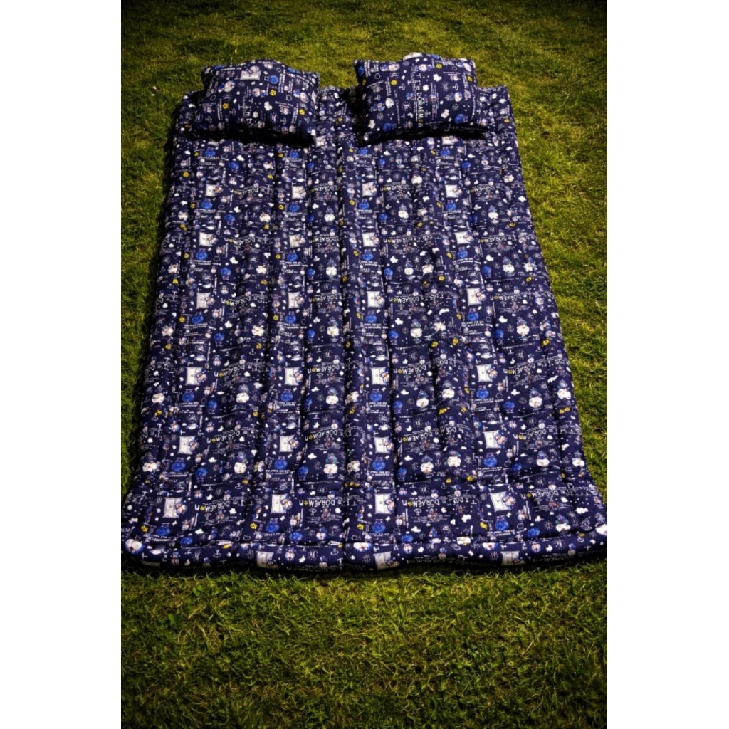 kasur rasfur motif empuk free 2 bantal / kasur lantai empuk