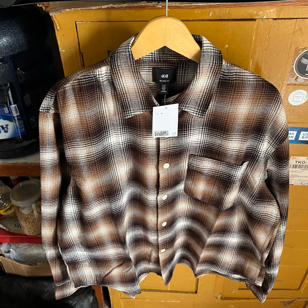 Flanel Veterano H&M Brown Bnwt