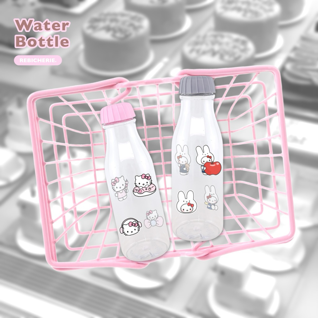 Plastic Water Bottle Hello Kitty & Miffy by Rebicherie