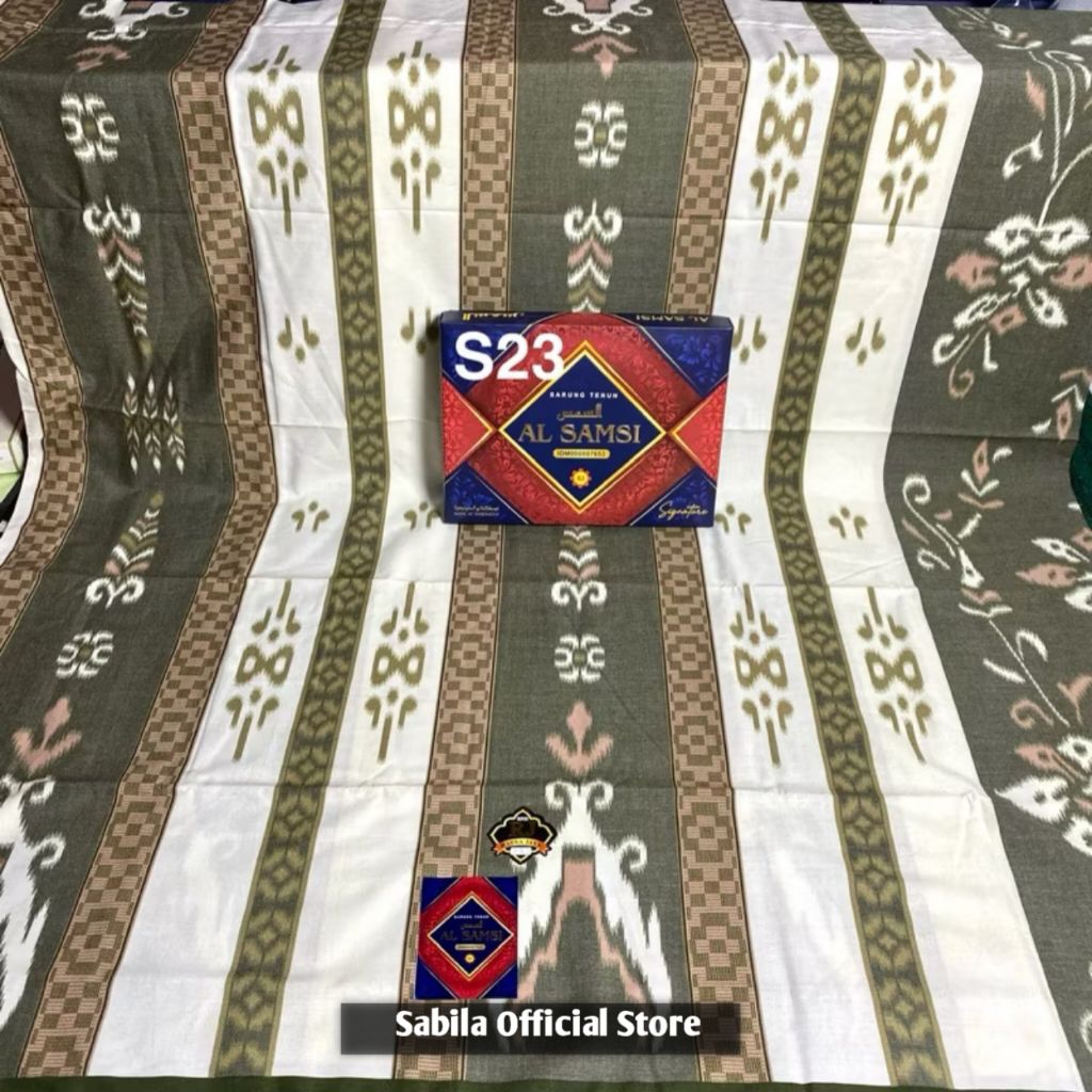 Sarung Tenun Al Samsi Signature 210 Motif BHS Terbaru Original
