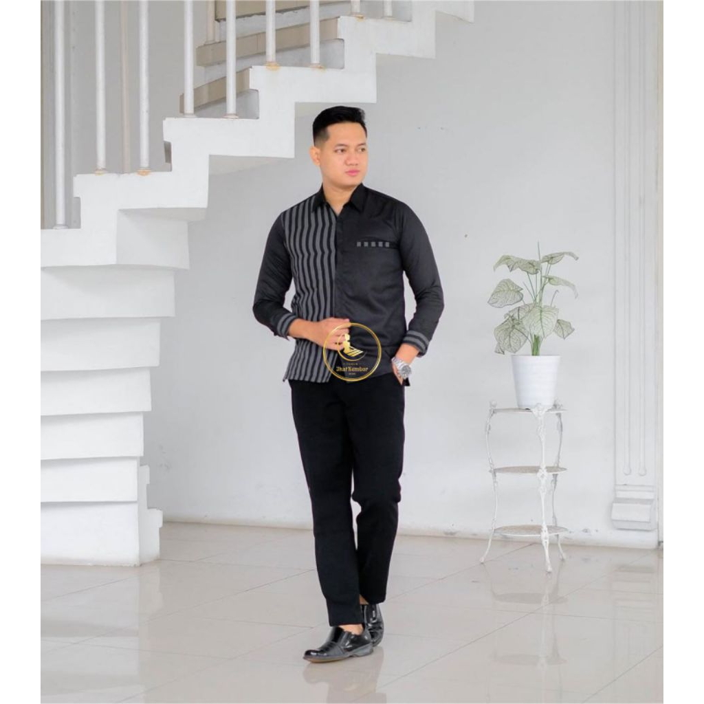 READY STOCK!!! Kemeja Lurik Pria Premium