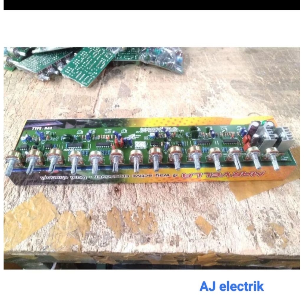 KIT Aktif Crossover 4 Way dual Channel. 2/3/4 Stereo.