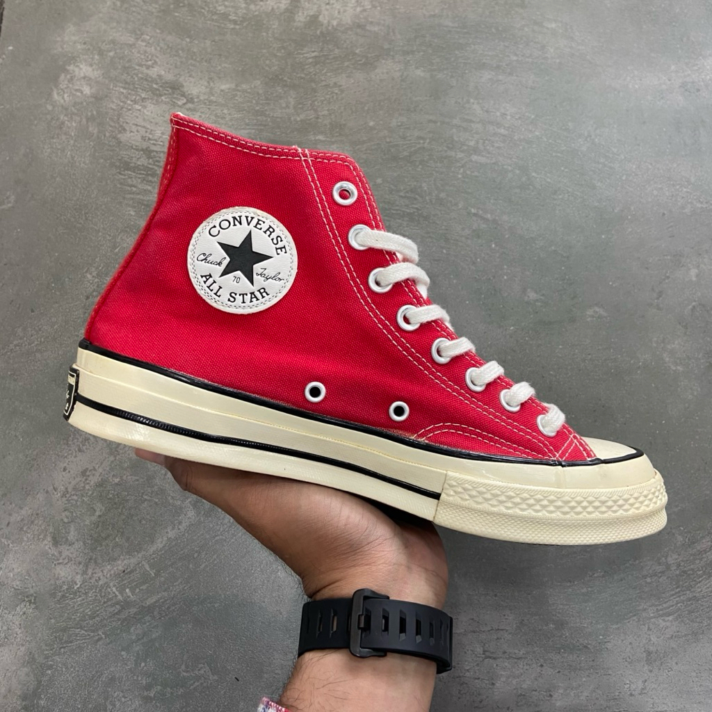 [Size 41] Rare Converse Chuck 70 Hi ‘Red Ivory’ (164944C) 2019 Second Original Kondisi Mulus Nominus
