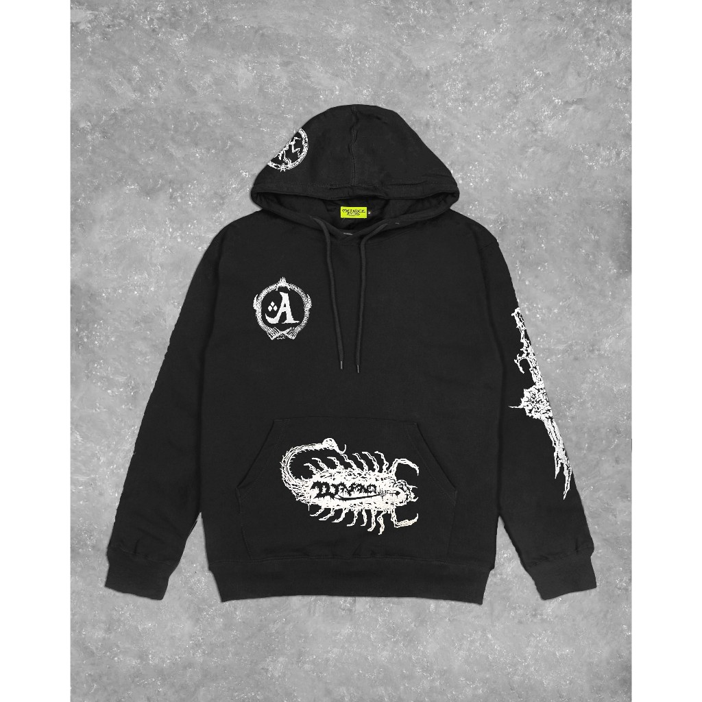 Wafaq - Menace Record | Hoodie (Black)