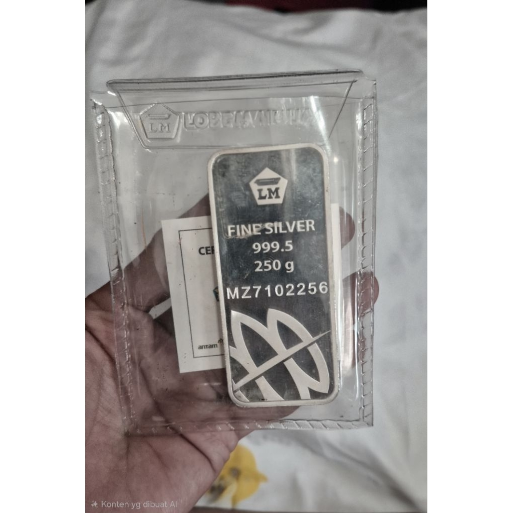 Perak Antam 250 gram