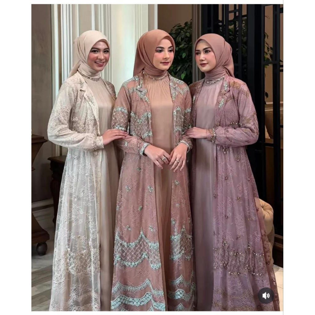 JASMEEN LUXURY DRESS by JAVINA OFFICIAL  /  JASMEEN LUXURY ORI JAVINA  / SET JASMEEN IED SERIES  /  