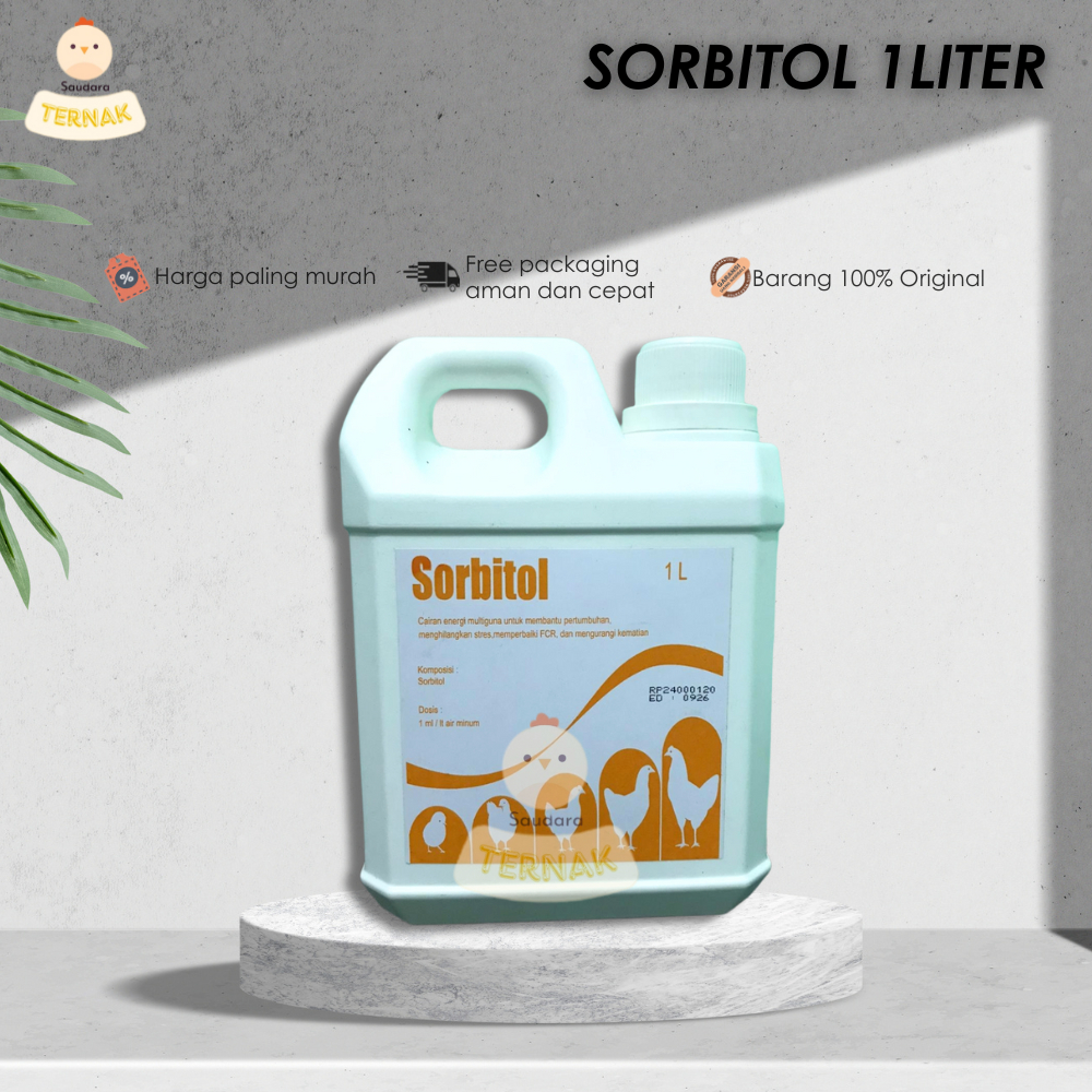 Sorbitol AJS 1 Liter Agrinusa Suplemen Penambah Energi Anak Ayam DOC [SAUDARA TERNAK]