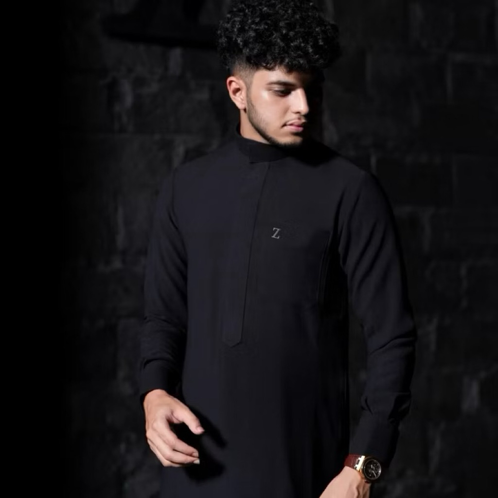 [ORIGINAL] JUBAH ZAAFER BASIC BLACK THOBE ZAAFER INDONESIA ORIGINAL