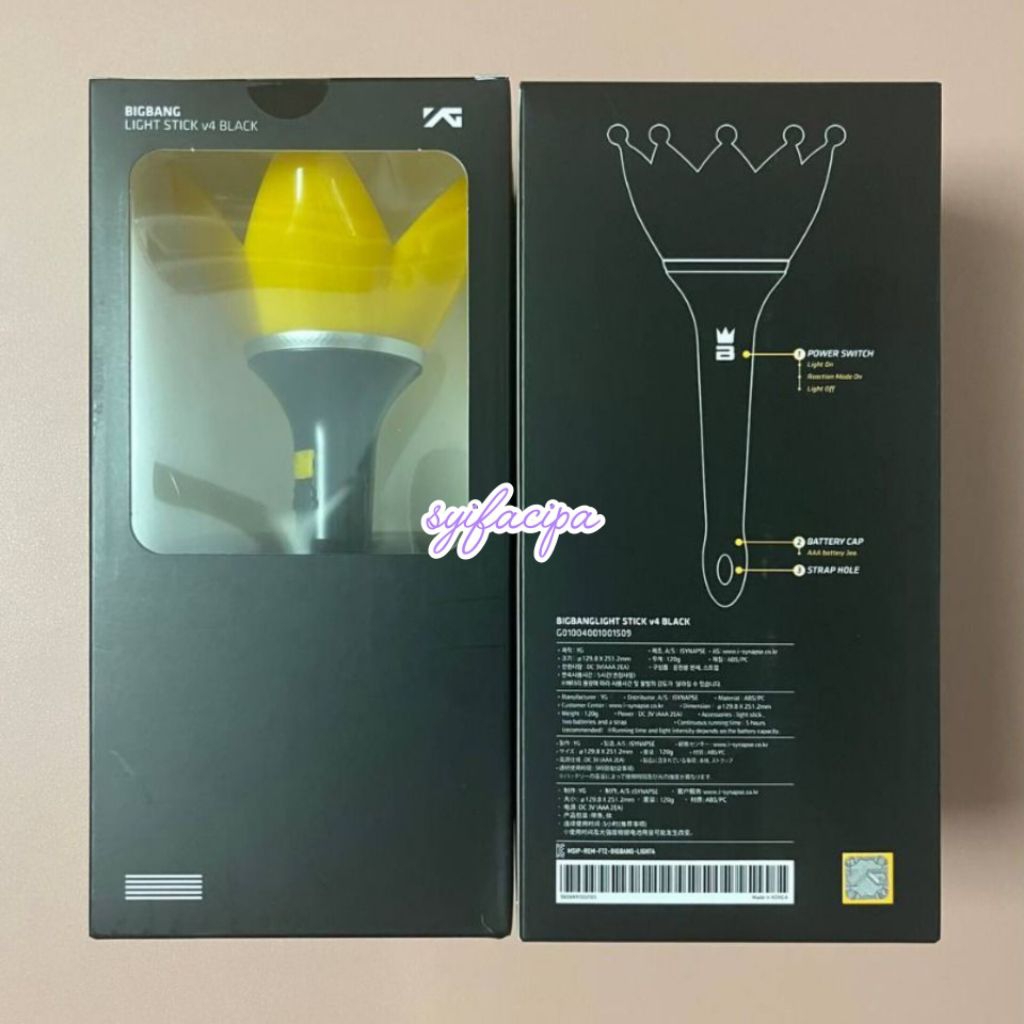 [READY STOCK] BIGBANG - Official Fanlight Light Stick Ver 4 (Crown Stick)