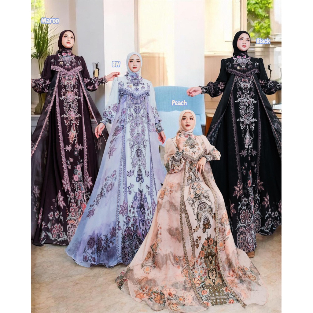 Mozza syar’i By Alya syar’i Narraya Series Gamis Terbaru