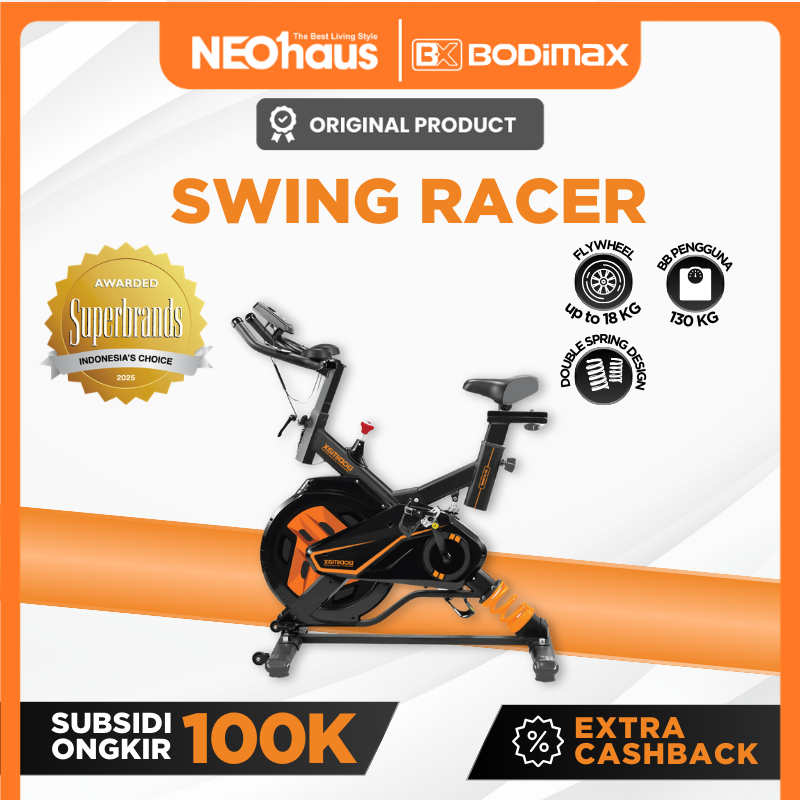 BODIMAX SWING RACER BIKE / Sepeda Statis
