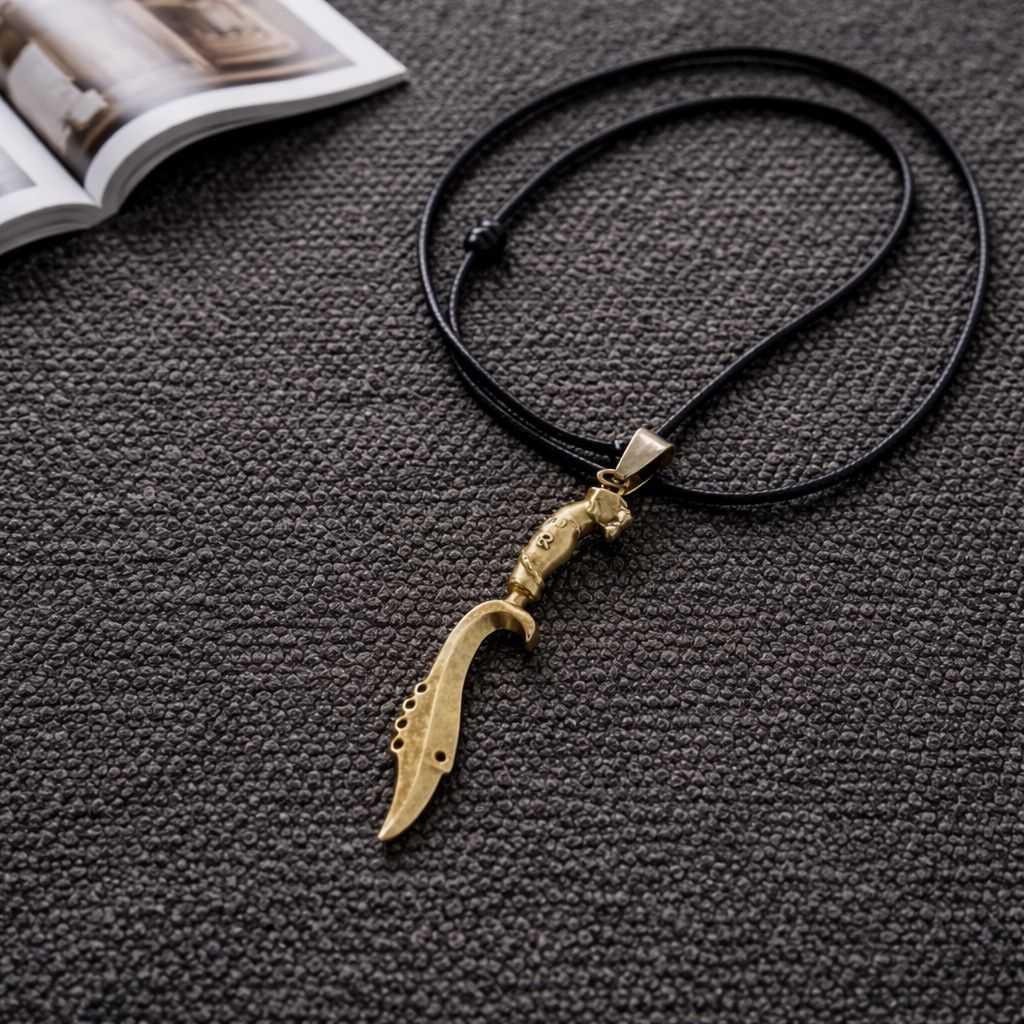 kalung tali liontin kujang