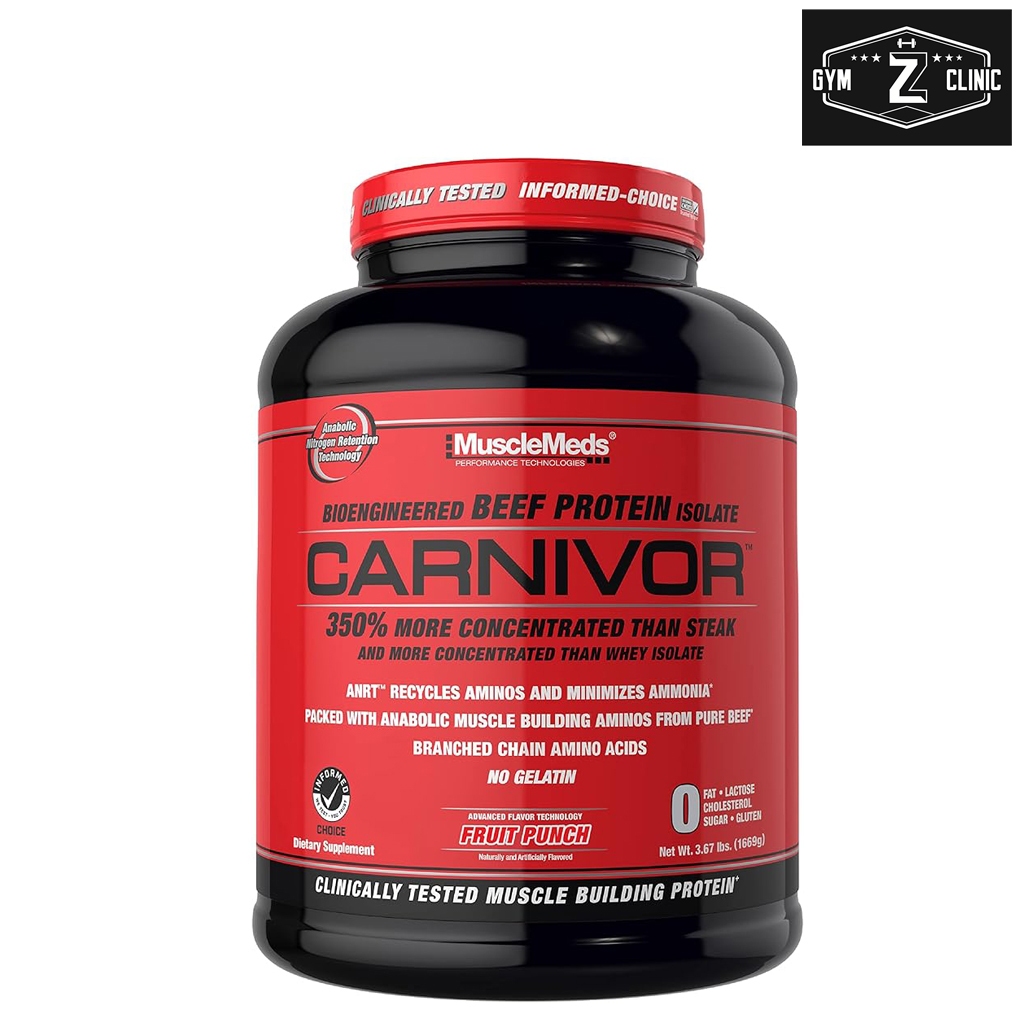 MUSCLEMEDS Carnivor Whey Protein 4lb Beef Protein Isolate