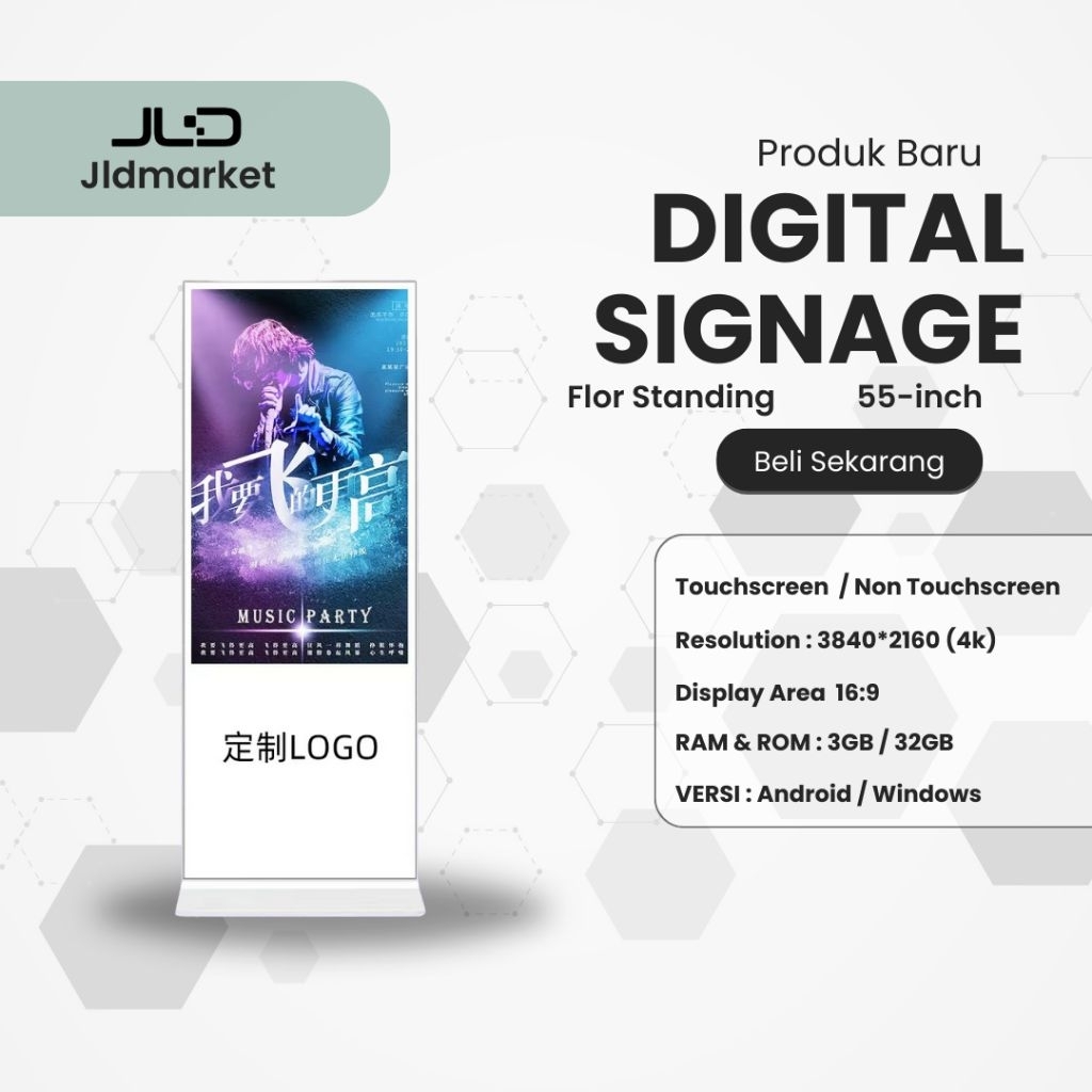 Digital Signage Floor Standing Advertising Displays | Android