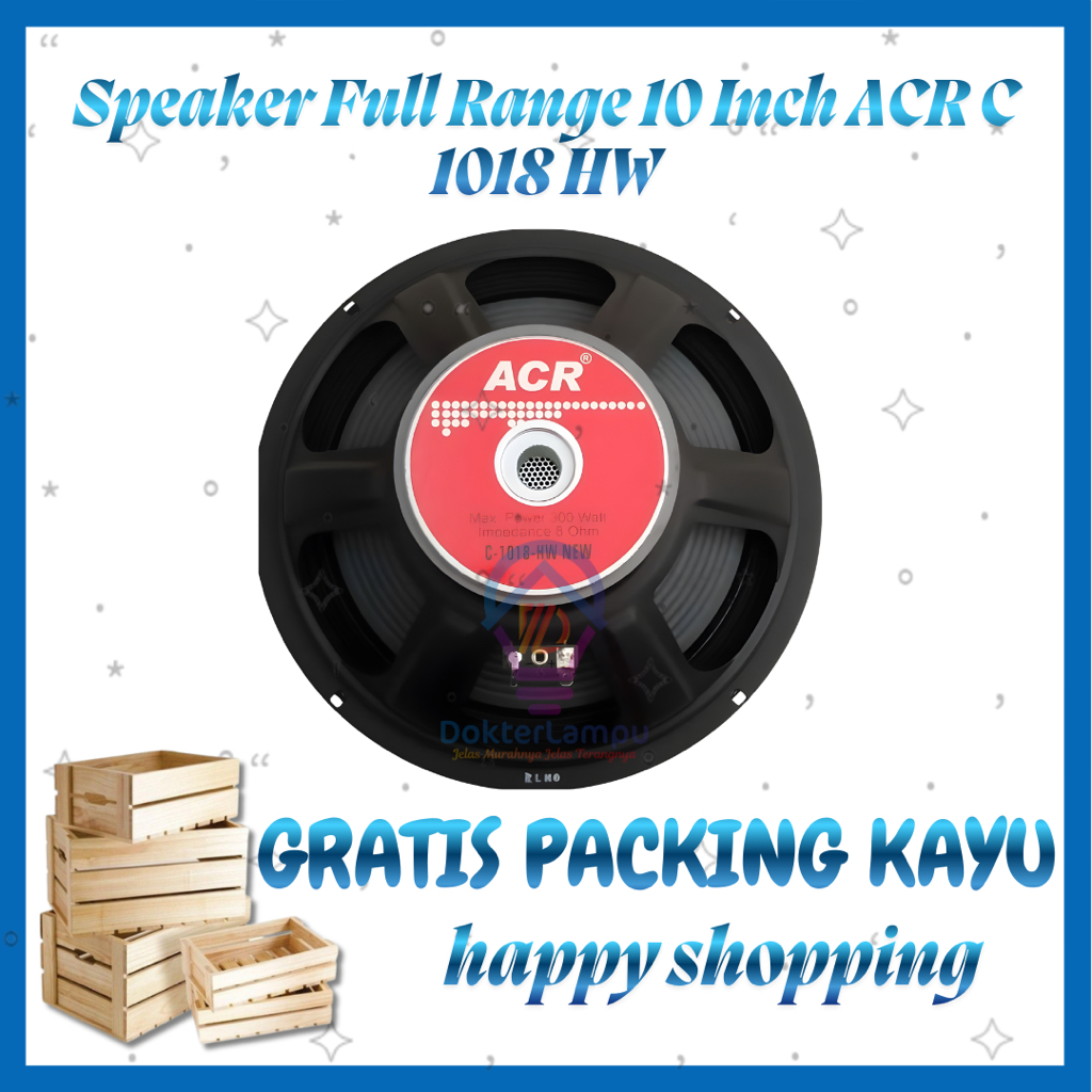 Speaker 10 Inch Full Range  ACR C 1018 HW