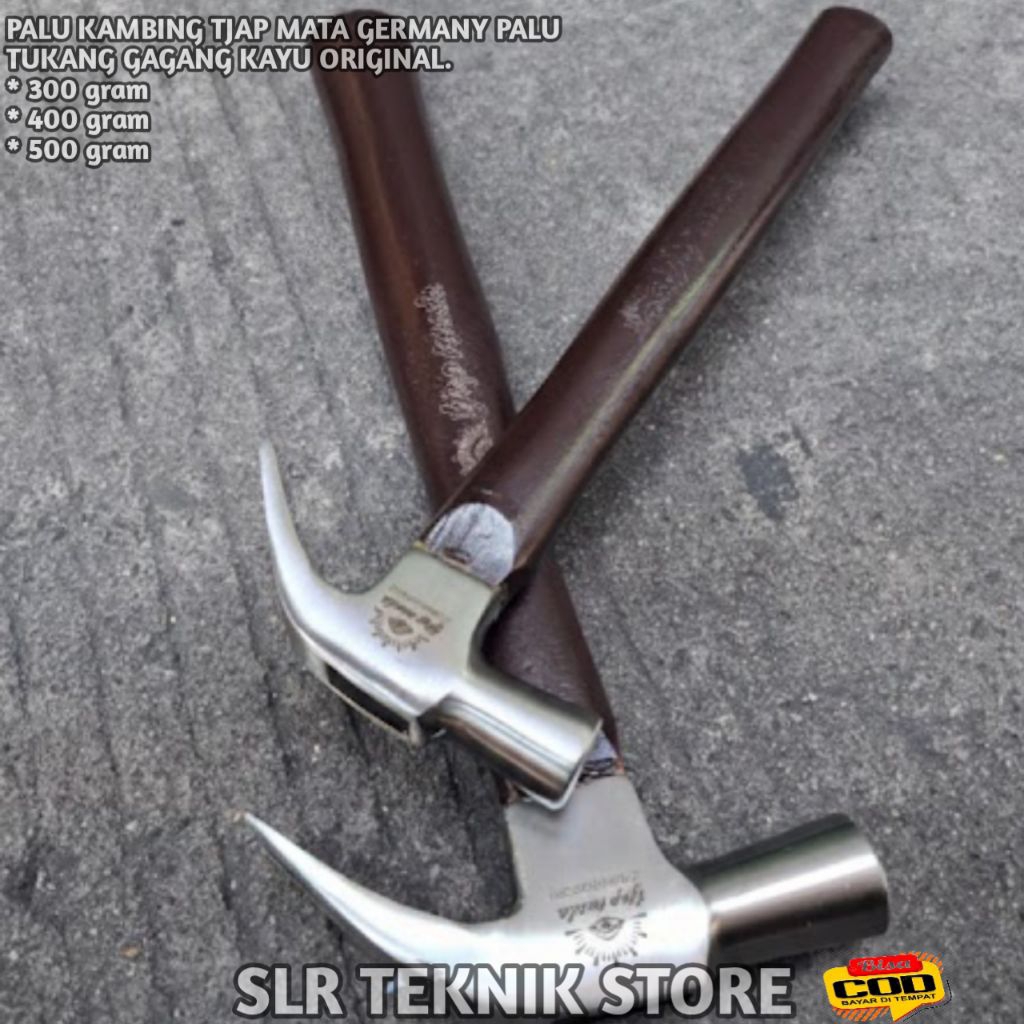 Palu Kambing Tjap Mata 30gr 400gr 500gr Palu Tukang Gagang Kayu Tjap Mata Germany Original