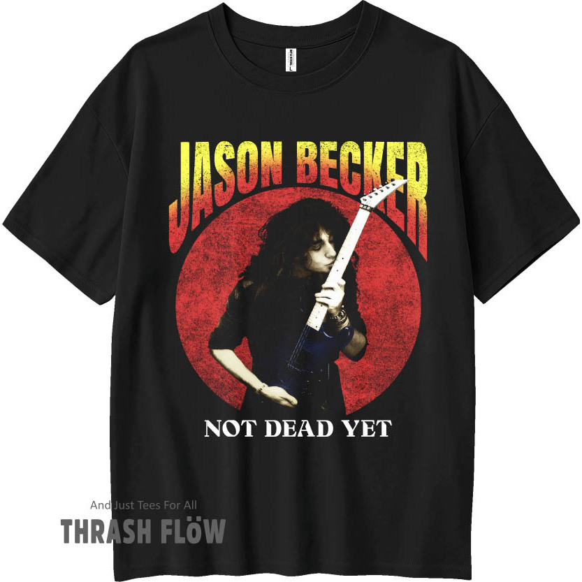 JASON BECKER - Kaos Gitaris Legend  Master of Shredder T-shirt Guitar Virtuoso Atasan Pria Wanita