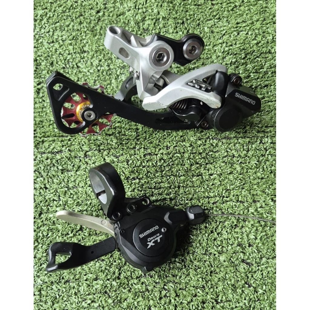 Groupset Mini Shimano Deore XT M786 1x9 Speed Shifter RD Second Mulus Fungsi Normal Original