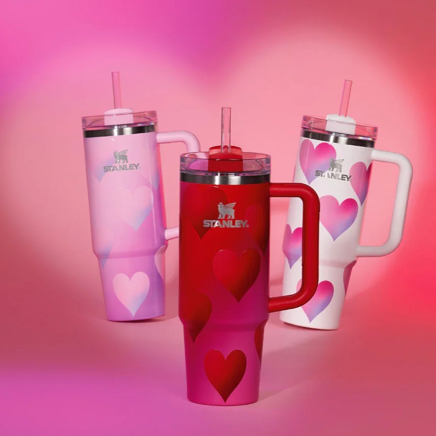 Original Stanley Valentine's Day Collection | Quencher H2.0 Flow State Tumbler 30oz/887ml | Transit 