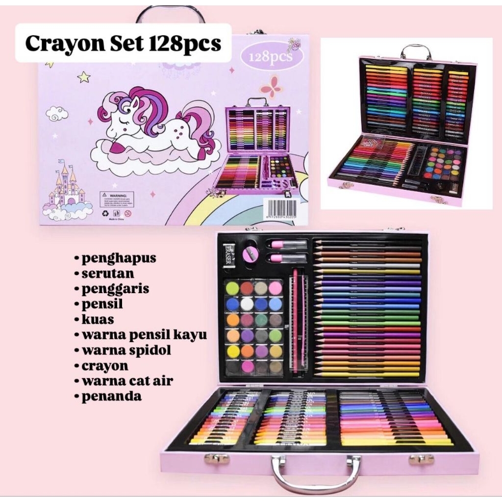 CRAYON SET 128PCS, CRAYON KOPER CEWE