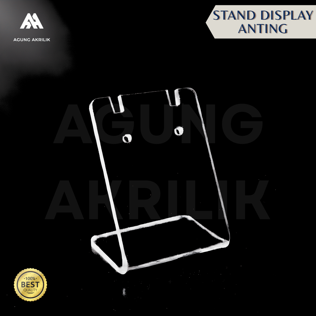 STAND DISPLAY ANTING PERHIASAN TIPE L AKSESORIS AKRILIK