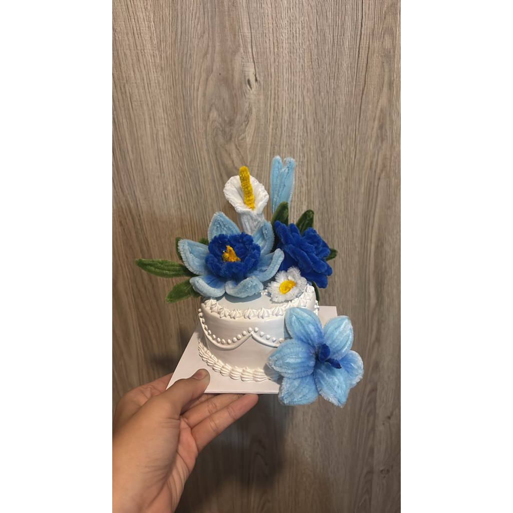 Birthday cake fake cake // fake Cake Flower