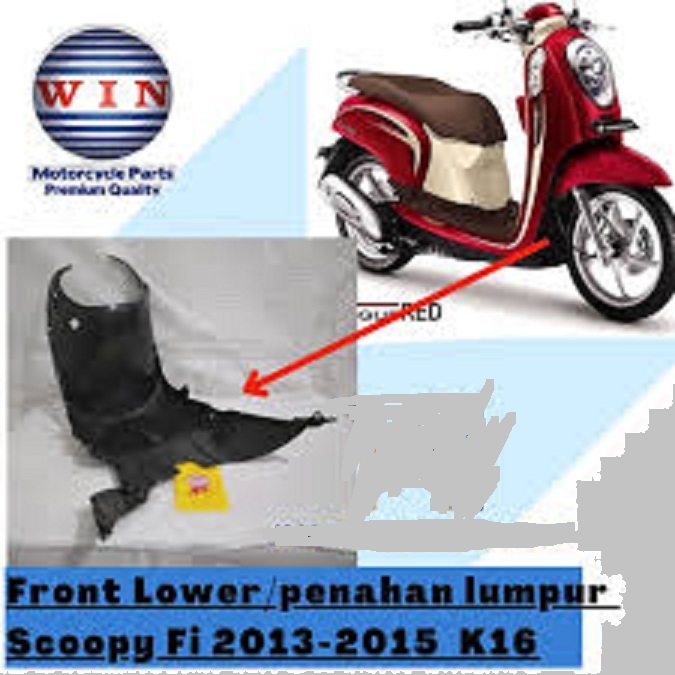 PANEL DEPAN BAGIAN BAWAH SCOOPY FI / SCOOPY FI ESP / PENAHAN LUMPUR SCOOPY FI