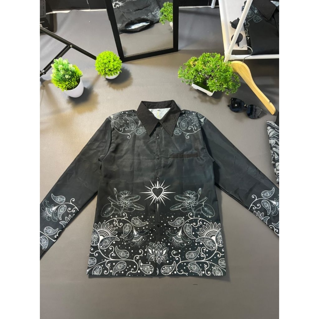 KEMEJA BATIK PSHT LENGAN PANJANG // KEMEJA BATIK FULL PRINT LENGAN PANJANG // BATIK LENGAN PANJANG P