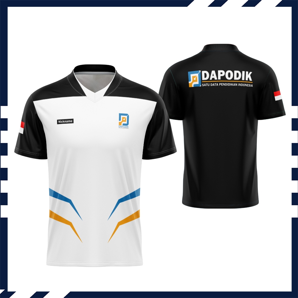 Jersey Dapodik - Kaos Operator Dapodik Sekolah - Baju Olahraga Operator Dapodik Custom Nama