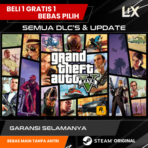 Grand Theft Auto V / GTA 5 - PC/Laptop - BISA ROLEPLAY (PRIVATE ONLINE) - Five M - Original Steam - 