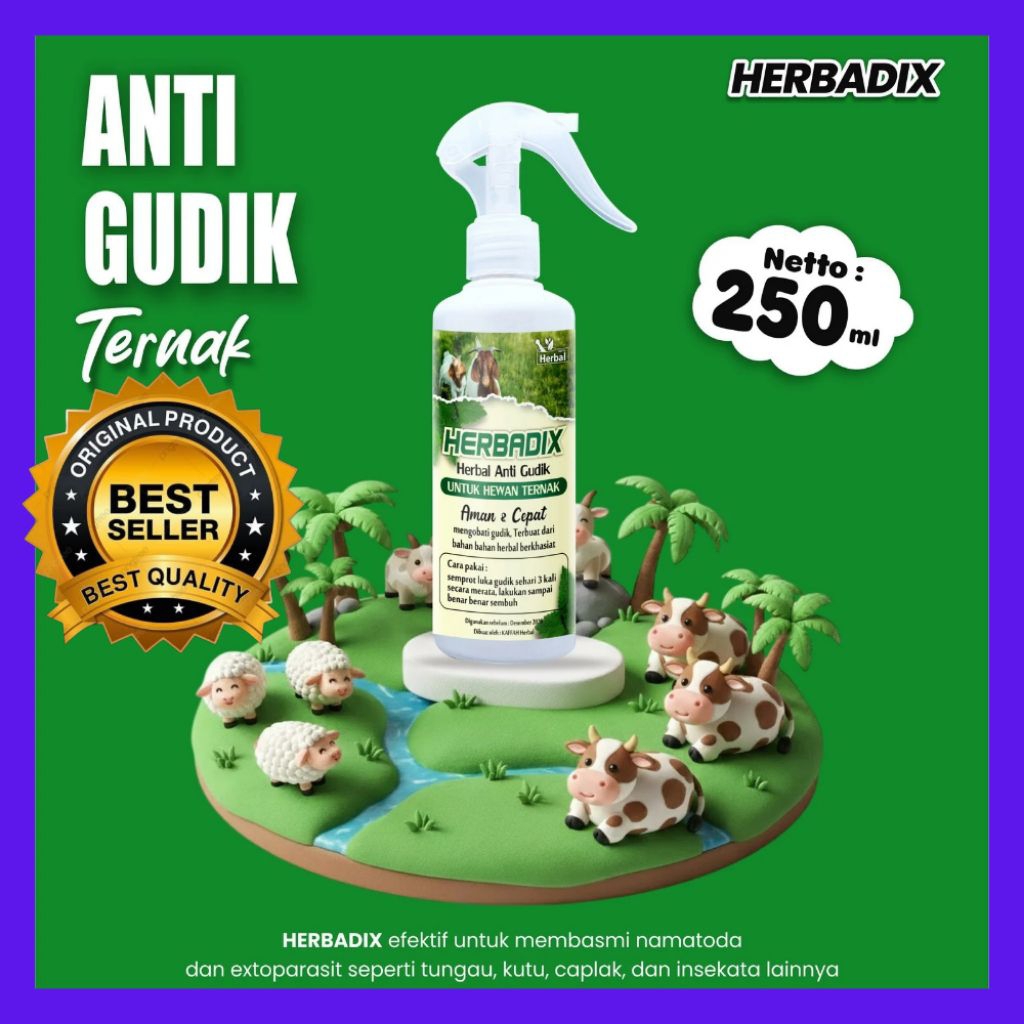 PALING LARIS  Obat Gudik Ternak Kambing Tanpa Suntik, Obat Gudik Ternak Kambing Herbal, Obat Gudik T