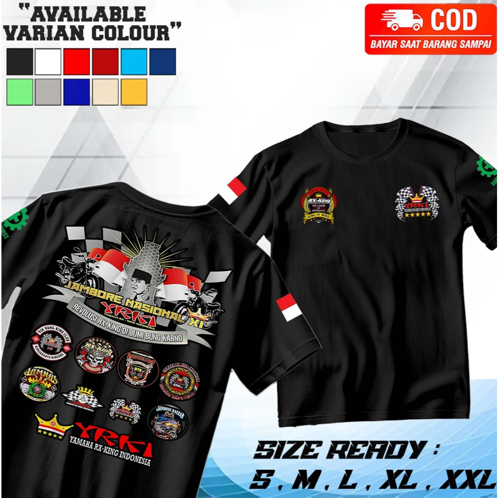 Baju Kaos Jamnas YRKI Revolusi RX KING - Baju RX King Jamnas YRKI - baju distro terbaru - Kaos Pria 