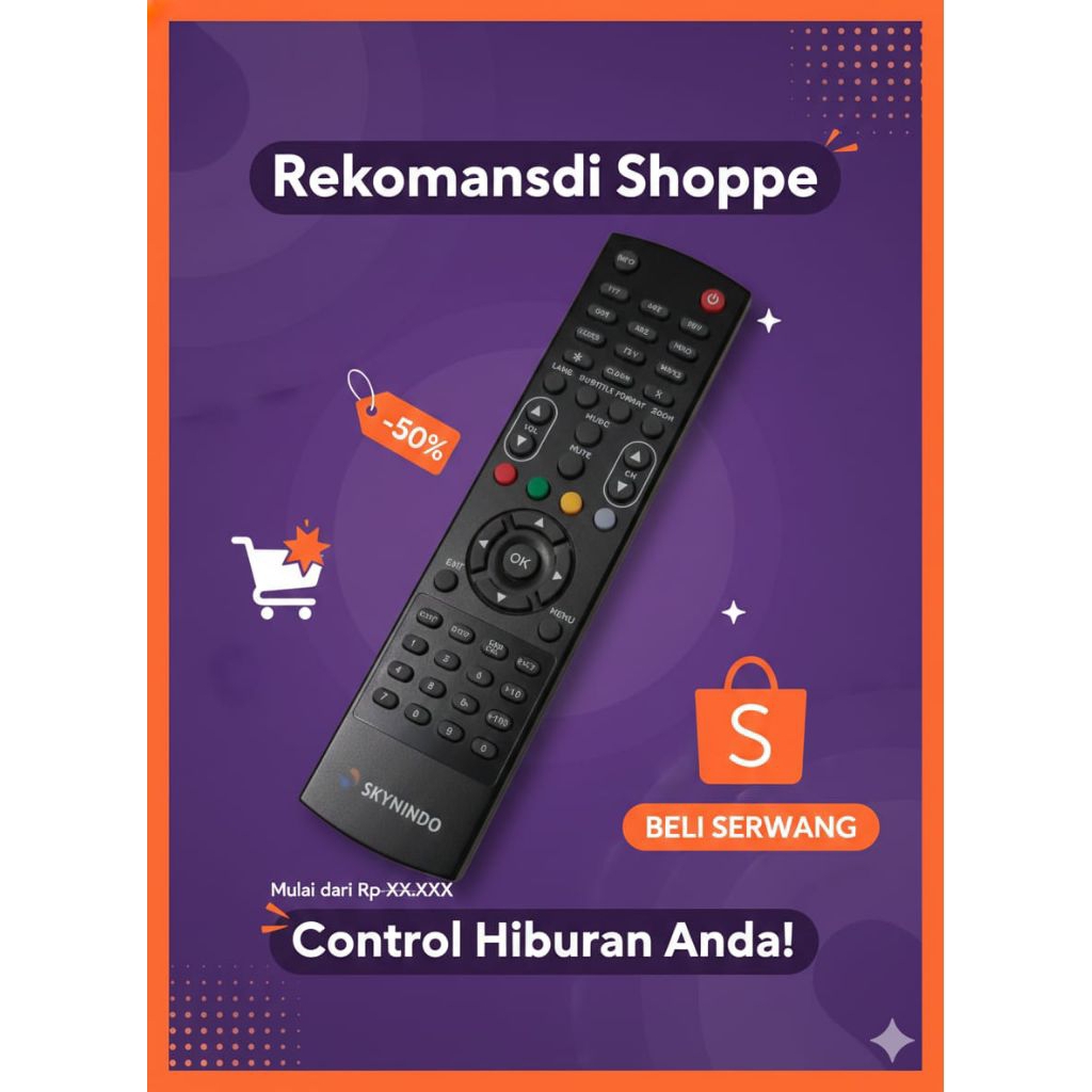 REMOTE RECEIVER PARABOLA SKYNINDO