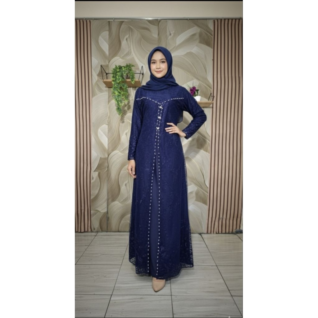 dress gamis kondangan brukat brokat baju kondangan payet full brokat baju kondangan terbaru 2026 baj