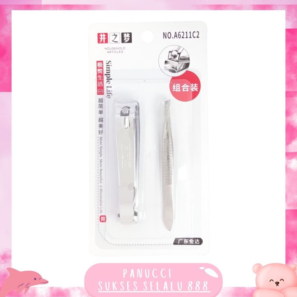 Set Gunting Kuku & Pinset / Gunting Kuku Premium / Pinset Import PANUCCI