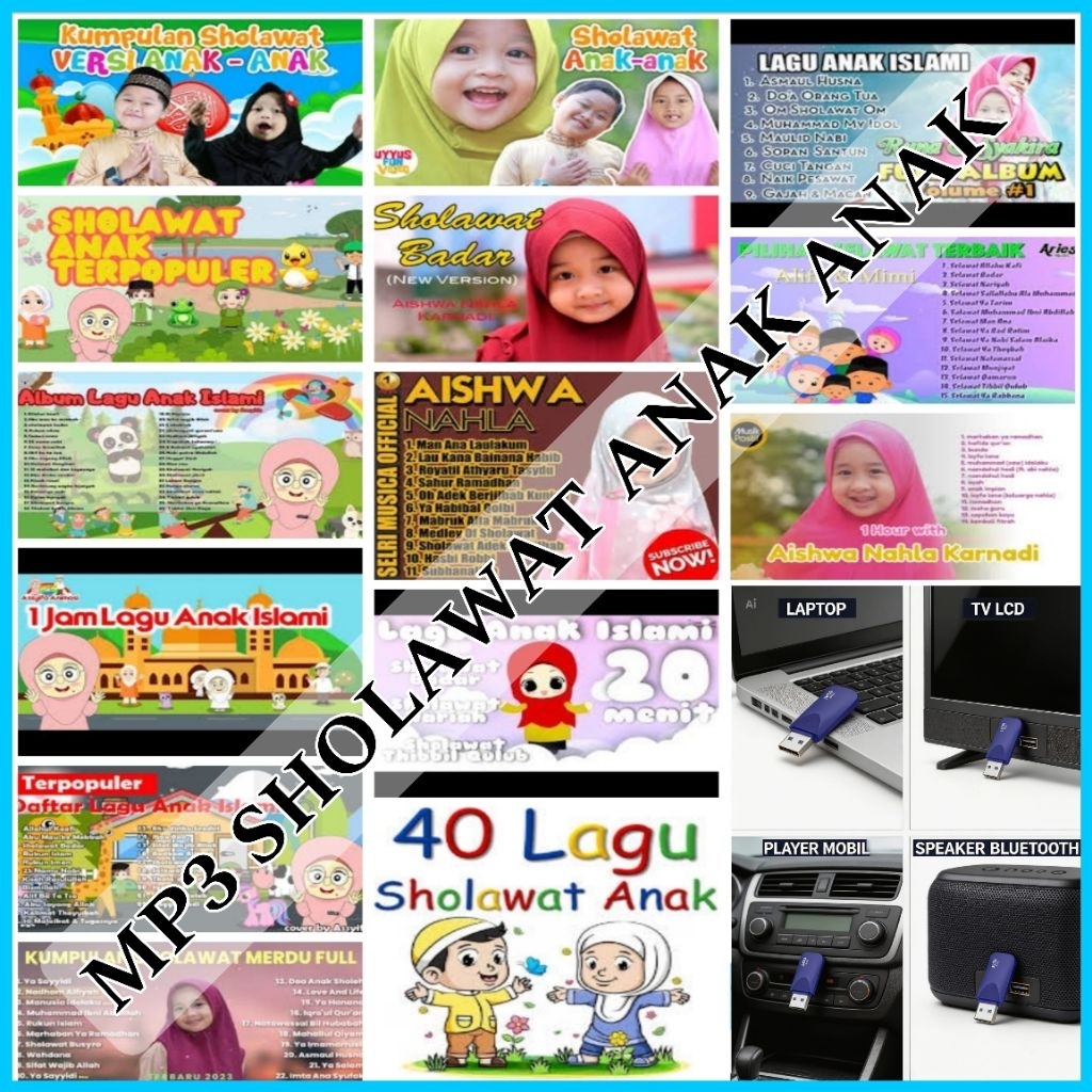 USB MOBIL MP3 LAGU SHOLAWAT ANAK-ANAK TERBARU 2026 - USB MOBIL UNTUK MUSIK - USB MP3 PLAYER - USB MO