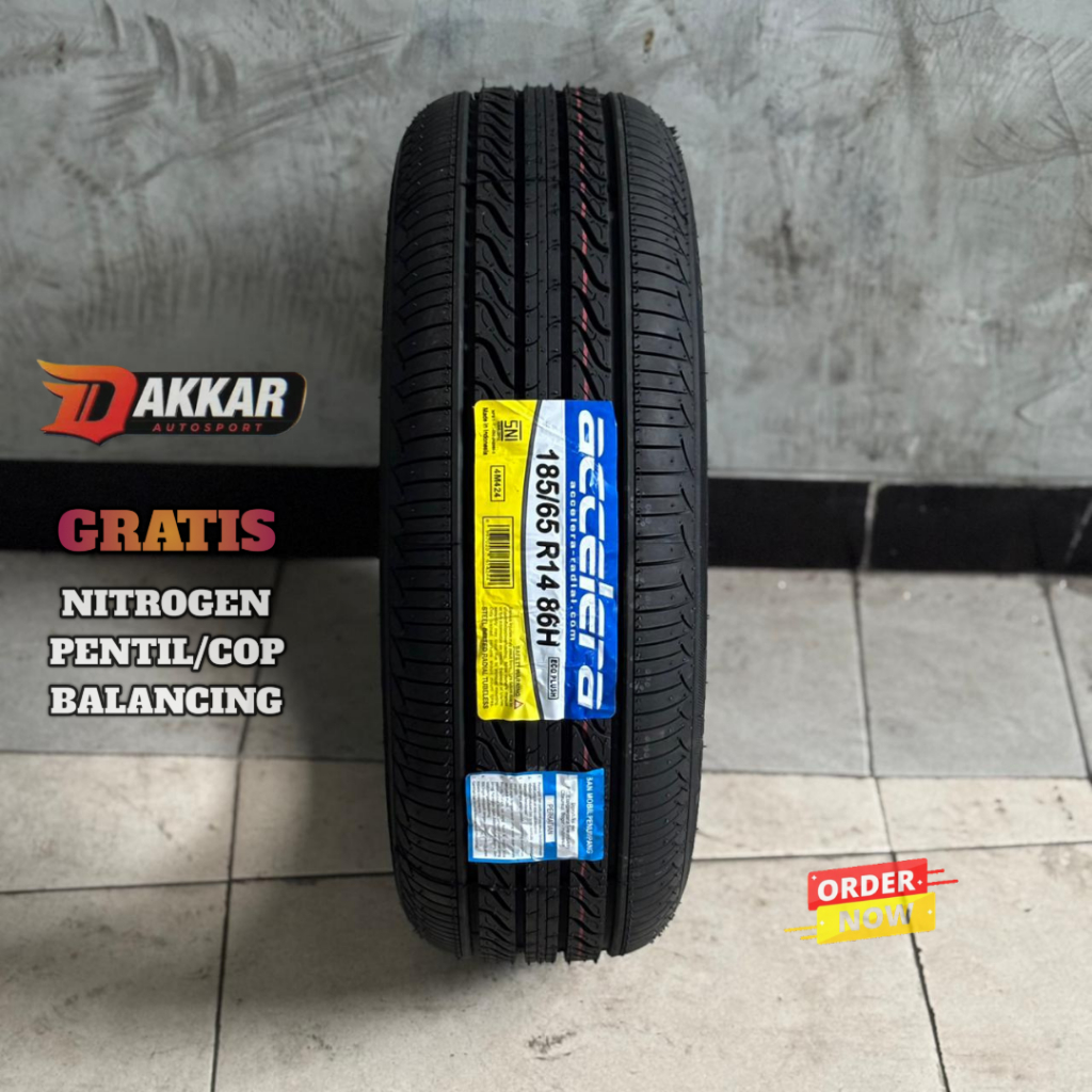 Ban Mobil 185/65 R14 Tubeles Accelera EcoPlush Ban Mobil R14 Murah 185 65 Ring 14